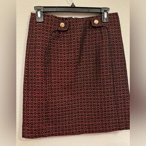 Bundle 💕Etcetera Red and Black Textured Fabric & Loft Lace Skirt